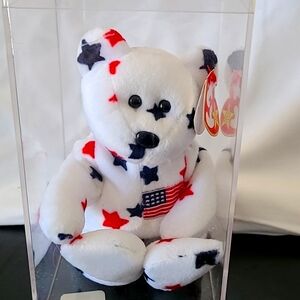 Extremely rate ty glory the bear beanie baby with tag errors